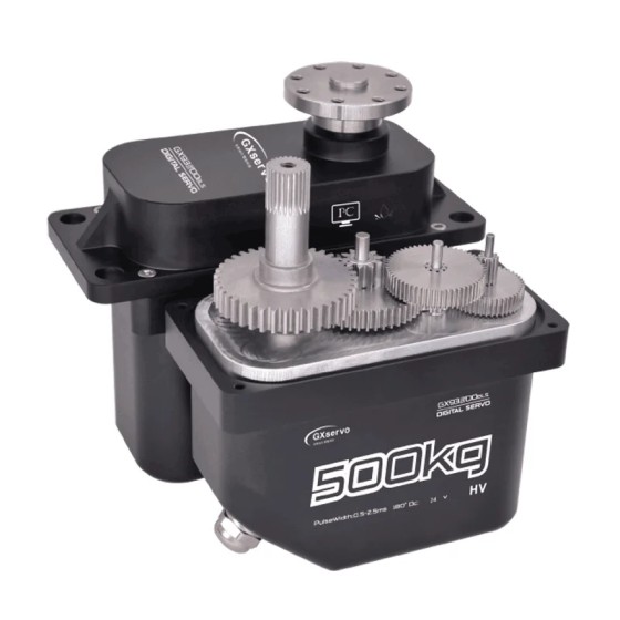 GXservo 500KG Large Torque Angle Brushless 24V Giant Servo 93500BLS Industry Robot Customizable PWM RS485 TTL CAN System